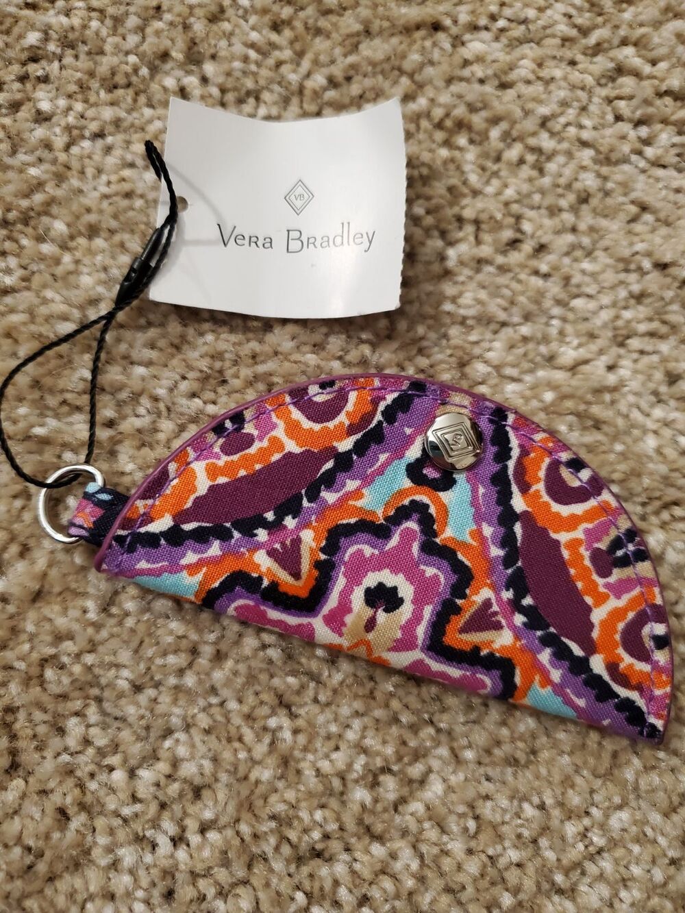 Vera Bradley Dream Tapestry Headphone Chapstick Cable Holder NWT Organizer